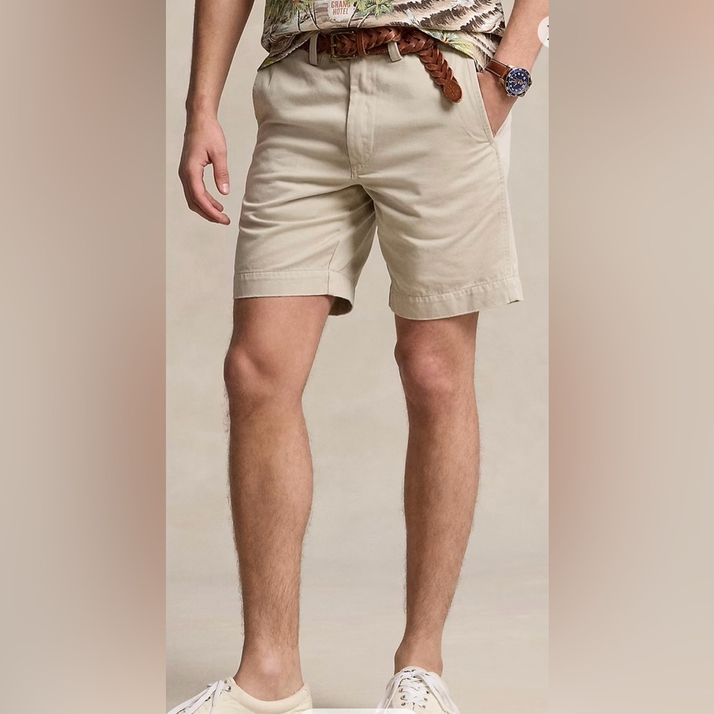 Polo Ralph Lauren‎ Men’s Sz 36 Classic Stone 8” Chino Shorts